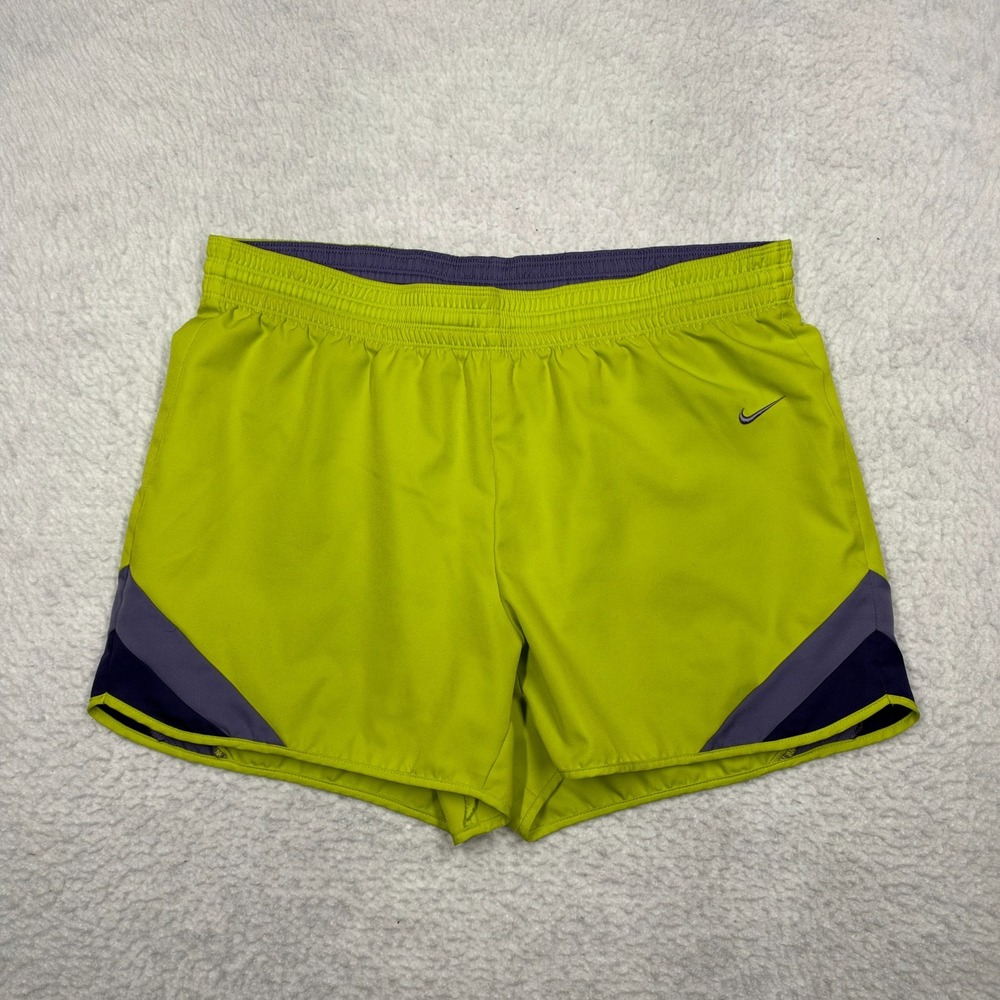 Nike Running Athletic Gym Shorts Green 453257-390 Women's Size Large